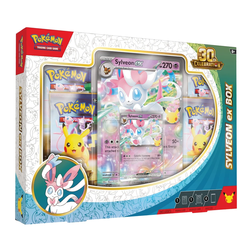 Sylveon EX Box 30 Aniversario - Inglés 🇬🇧 y Español 🇪🇸