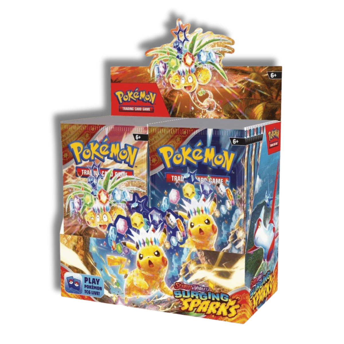 Caja de 36 Sobres de Surging Sparks - Inglés 🇬🇧